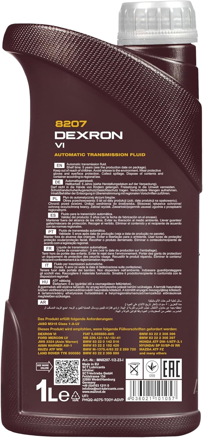 Mannol Dexron VI - Transmission Oil (1.0L) MANNOL