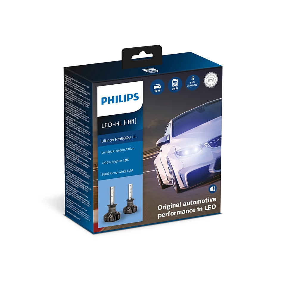 Philips Ultinon Pro9000 LED Car Headlight Bulb (Set of 2) Egy Car Parts