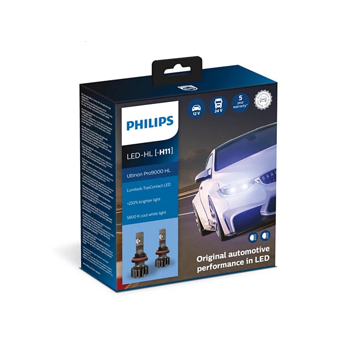 Philips Ultinon Pro9000 LED Car Headlight Bulb (Set of 2) Egy Car Parts