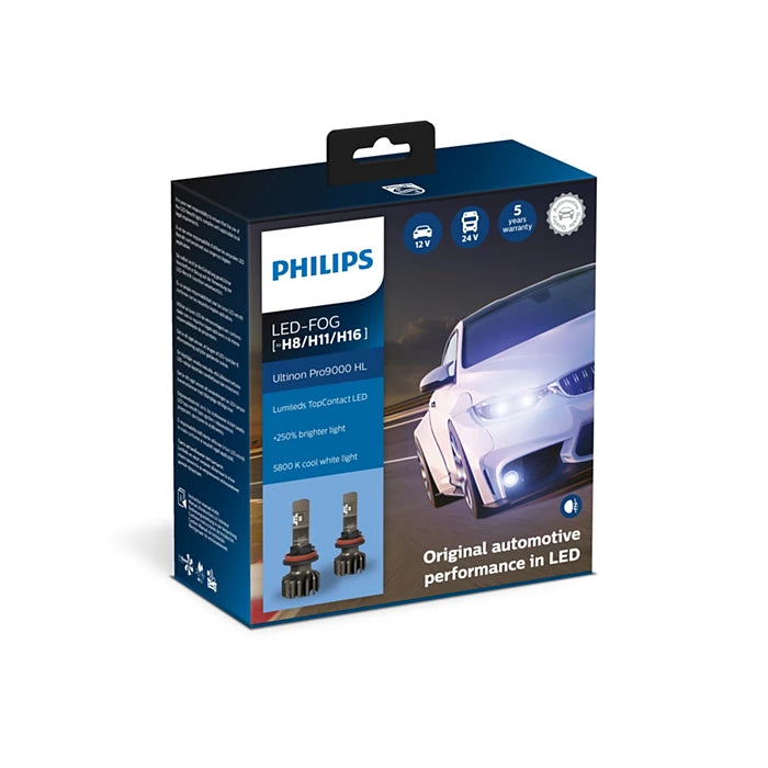 Philips Ultinon Pro9000 LED Car Headlight Bulb (Set of 2) Egy Car Parts