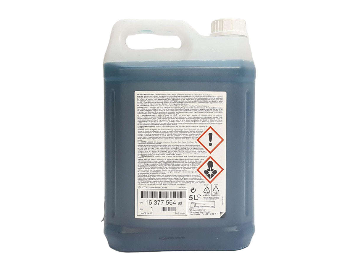Coolant Water 5L. Original PEUGEOT - CITROËN - DS