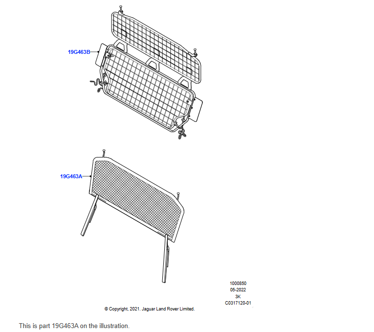 LOADSPACE PARTITION NET LandRover