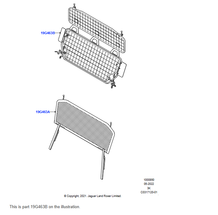 FULL HEIGHT - LOADSPACE PARTITION LandRover