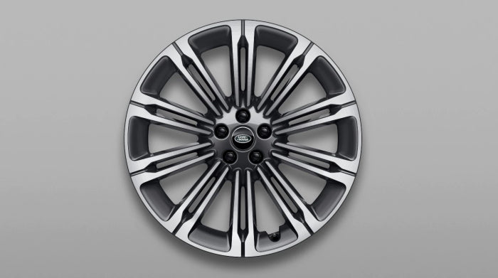 23" Alloy Wheel, Style 1075, Diamond Turned Dark Grey LandRover
