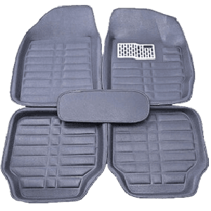 Gray 5 Pieces Floor MAT Pedal Set After-Market