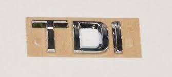 Rear TDI Logo Chrome Original For Skoda