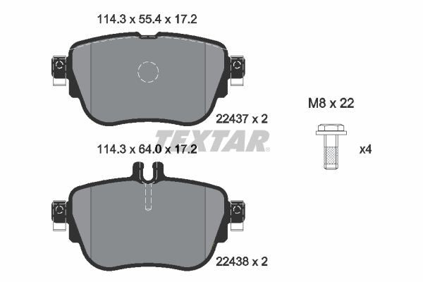 Imported Brake Pads (Rear) BMW 3-Series F30 3.0 (2012-2019) TEXTAR