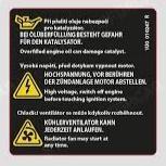 Notice Badge Warning Label VW Group Original