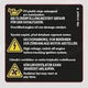 Notice Badge Warning Label VW Group Original