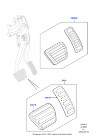 Sport Pedal Covers, 21MY onwards (Range Rover Sport L494)