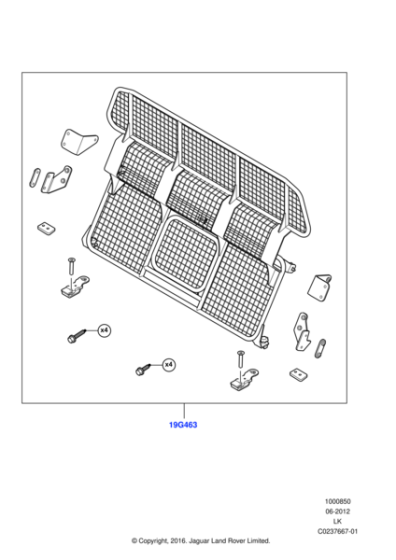 Range Rover Luggage Partition - Full Height