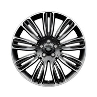 Alloy Wheel - 22" Style 9012, 9 split-spoke, Mid-Silver Diamond Turned finish (Range Rover Sport L494)