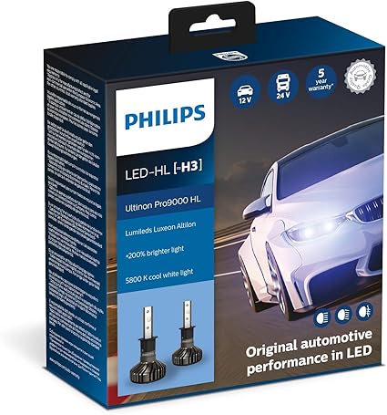 Philips Ultinon Pro9000 LED Car Headlight Bulb (Set of 2)