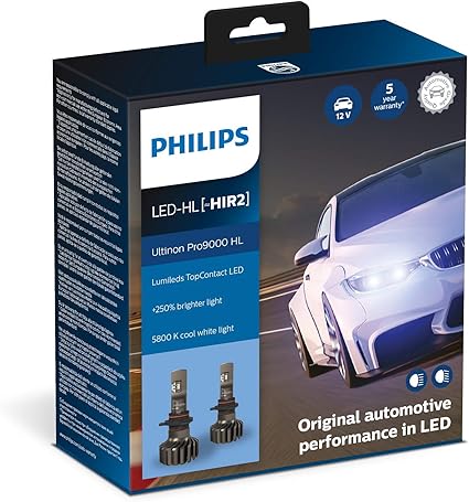 Philips Ultinon Pro9000 LED Car Headlight Bulb (Set of 2)