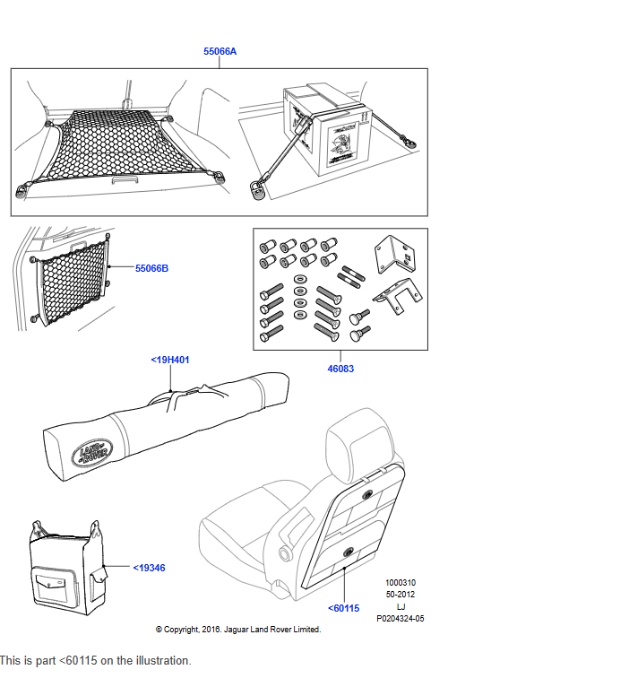 Premium Seat Back Stowage (Range Rover L460)