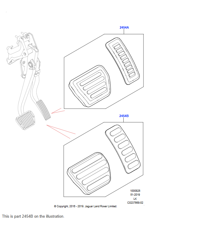 Sport Pedal Covers, Pre 21MY (Range Rover Sport L494)