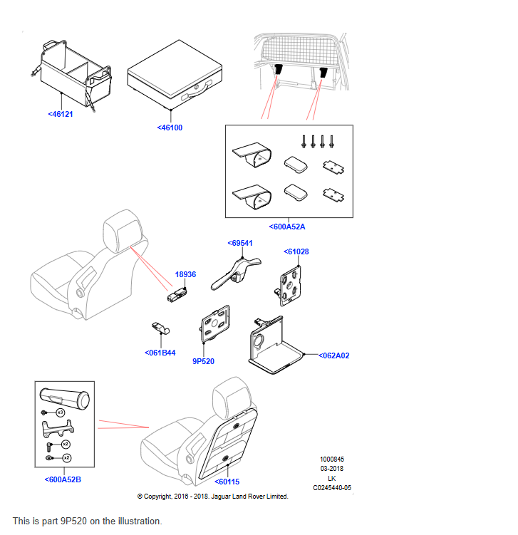 CLICK AND PLAY TABLET HOLDER (Range Rover L405)