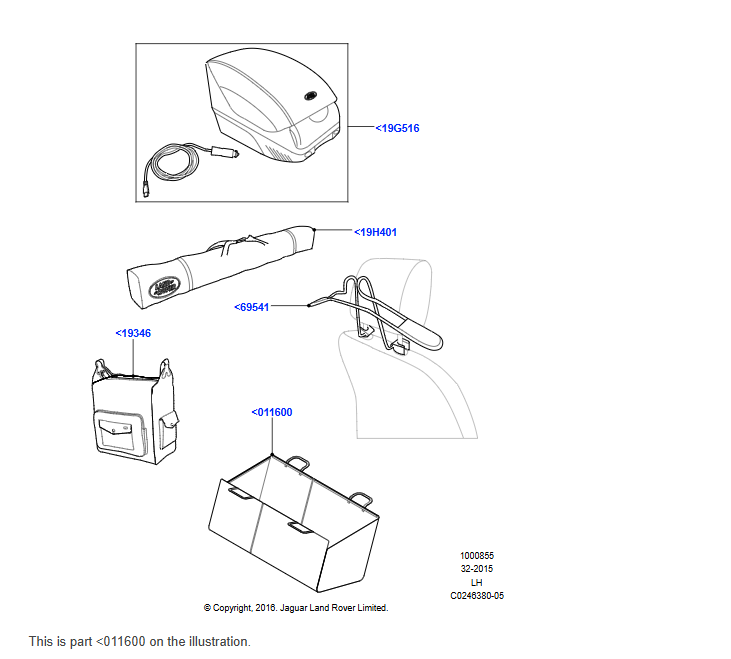 Protective Second Row Seat Cover (Range Rover L460)