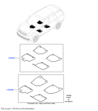 ANTIMICROBIAL RUBBER MATS, LHD, LWB, 7 SEAT