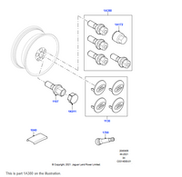 LOCKING WHEEL BOLTS, SILVER FINISH