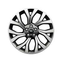 Alloy Wheel - 21" Style 7001, 7 split-spoke, Light Silver Diamond Turned finish