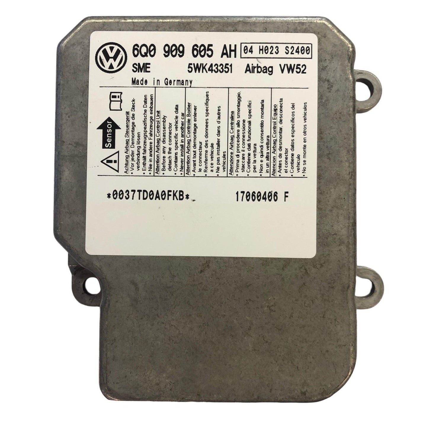 Control Airbag Unit Original Skoda A5 Egy Car Parts