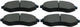 Front brake Pad Set JP Group Compatible With Chevrolet Aveo - Daewoo Nubira