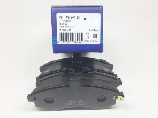 Front Brake Pad Set JP Group Compatible With Hyundai Matrix - Elantra - Kia Cerato - Spectra