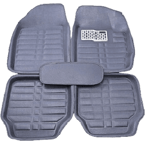 Gray 5 Pieces Floor MAT Pedal Set