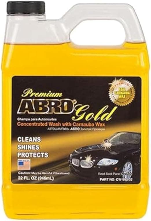 Abro Car Wash Shampoo & Polish Concentrate, 946 ml