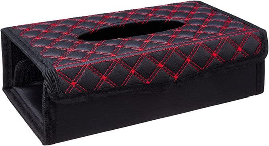 Tissue Box Keeper - Black with Red Stripes After-Market